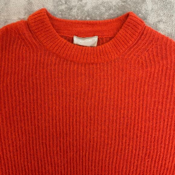 Everlane Oversized Alpaca Crew Sweater Size XL Cozy Cabincore Winter Christmas - Picture 3 of 9